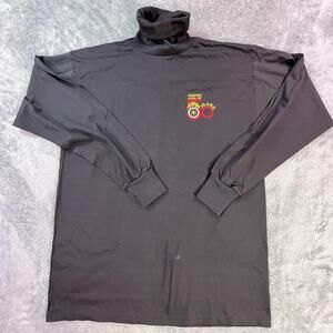 VINTAGE Teamsters Local 237 Shirt Mens XL Black Turtleneck Union Made USA 00s